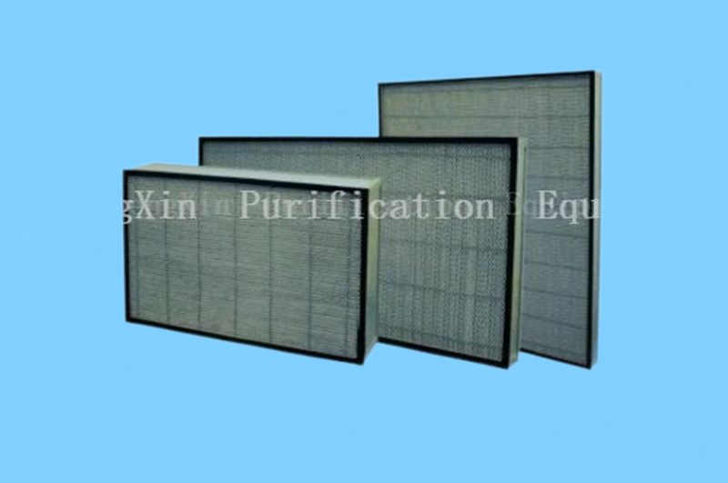 Deshengxin Chemical Filter (AMC Removal) for semiconductor cleanrooms. Activated carbon and ion exchange resin media designed to neutralize VOCs, acids, and bases.