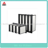 High air volume V-shaped high efficiency filter without partition